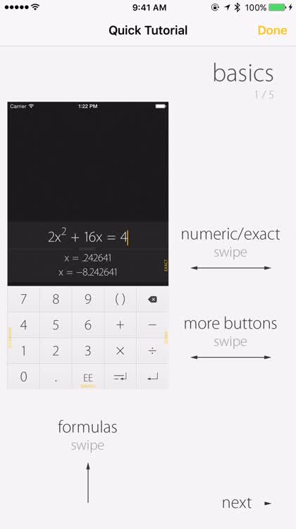 Powerful graphing calculator