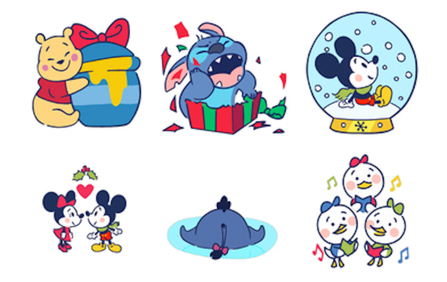 Disney Stickers: Holiday Cheer