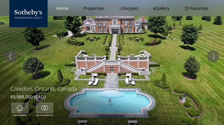 Sotheby's Real Estate Navigation