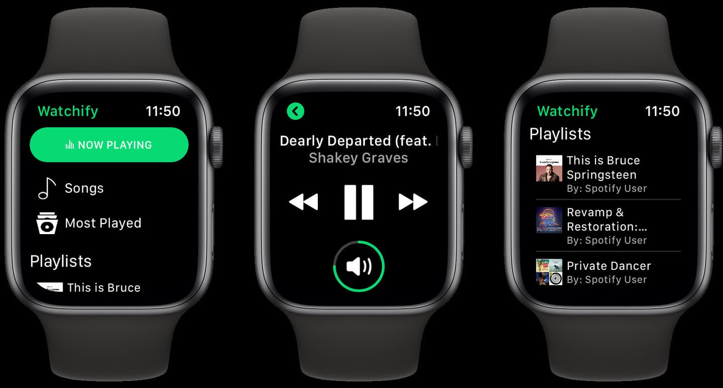 spotify iwatch