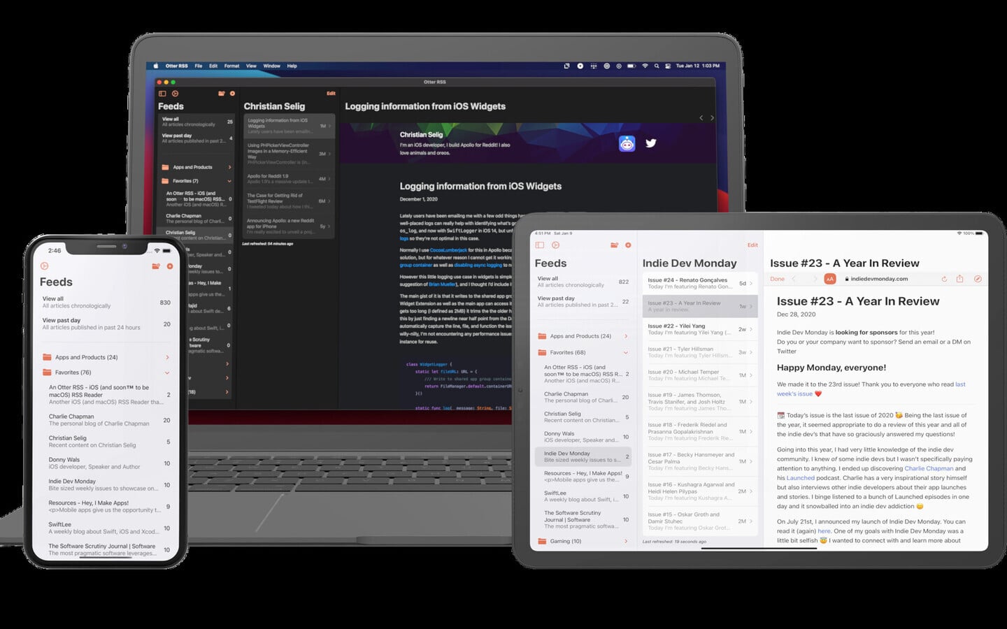 Get Caught Up on Your Feeds With An Otter RSS Reader