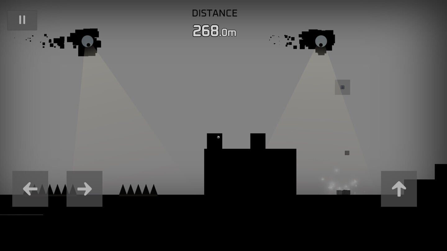 Never Stop in the Action Platformer Sqube Darkness