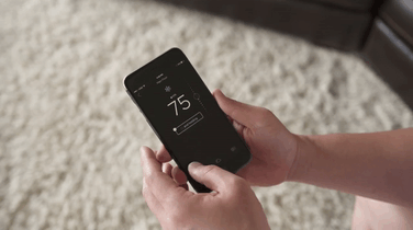 Adjusting the thermostat is super easy
