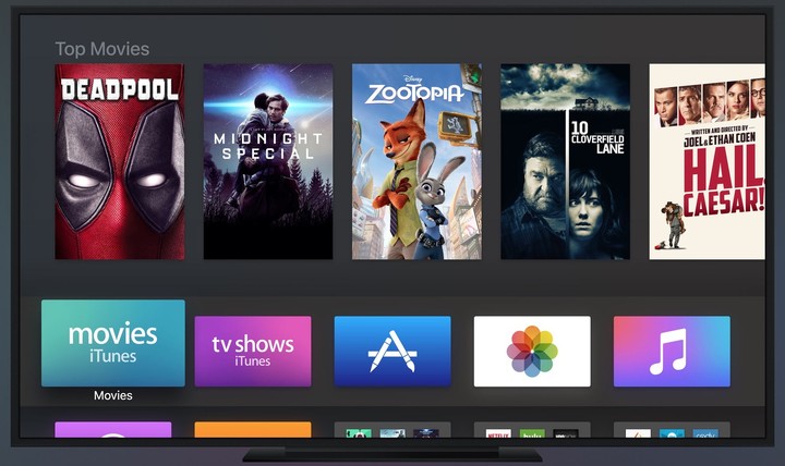 Dark Theme, tvOS 10
