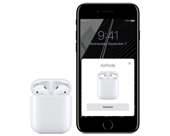 With any Apple device, the AirPods will automatically connect. No pairing is needed.
