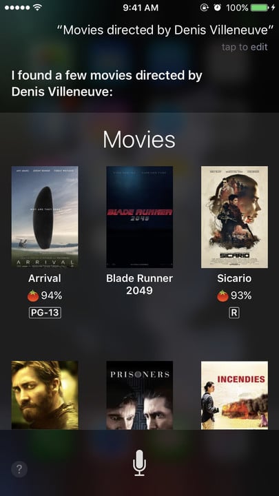 Siri movie Easter eggs Denis Villeneuve