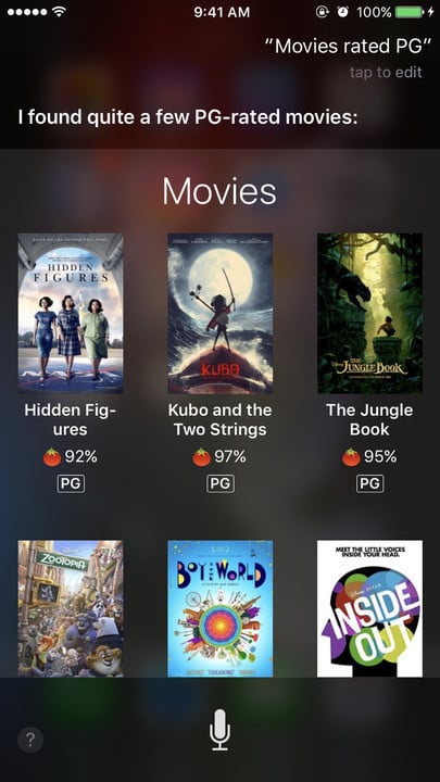 Siri movie Easter eggs PG