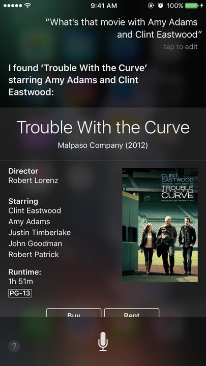 Siri movie Easter eggs Amy Adams Clint Eastwood