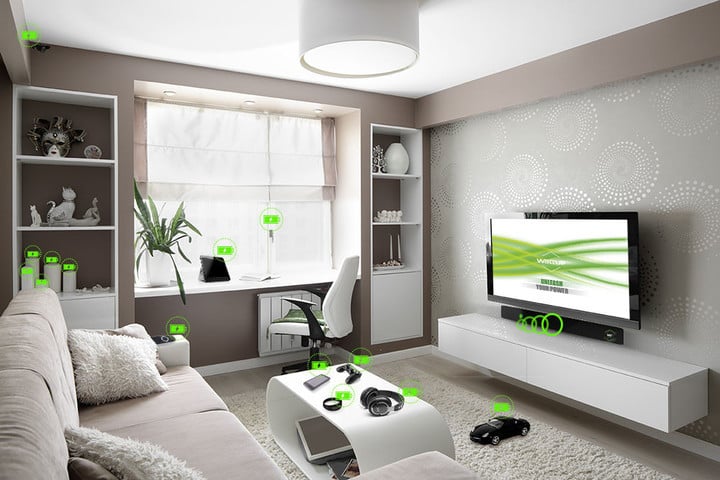 The Watt Up technology can charge a device across the room from a wireless transmitter