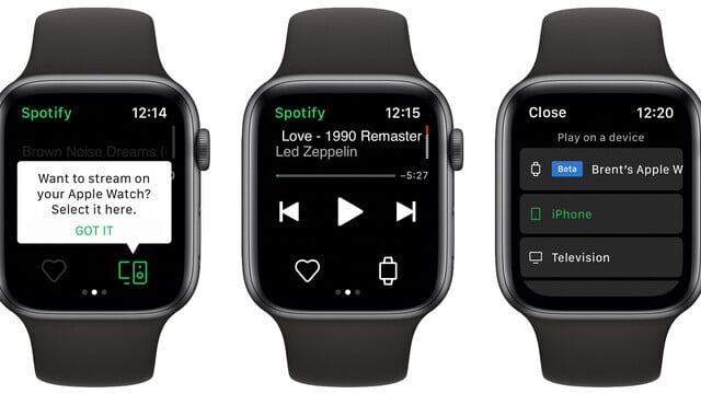 Spotify Streaming Apparently Rolling Out to Apple Watch Users