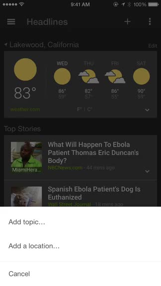 Get comprehensive weather and headlines on iOS with Google News & Weather