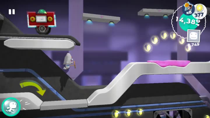 Help Sackboy, the knitted hero of Little Big Planet, outrun Negativitron in Run Sackboy! Run!