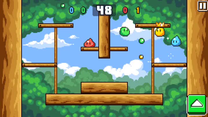 Duke it out with your friends in Battle Slimes, a local multiplayer arcade brawler