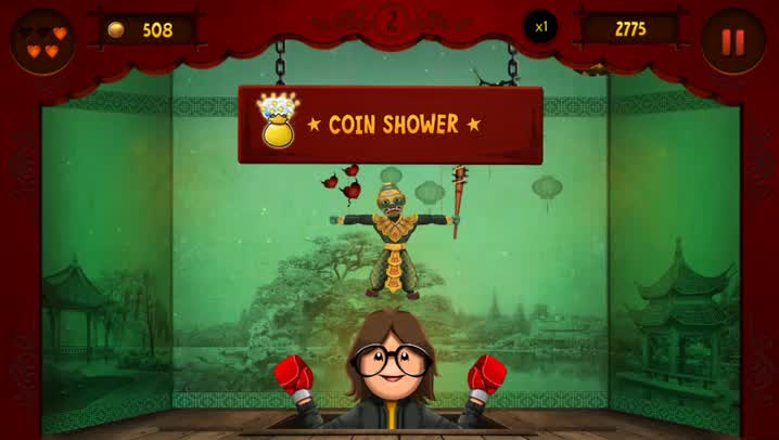 Punch and blast the puppets away in Puppet Punch, an intense and challenging new arcade game