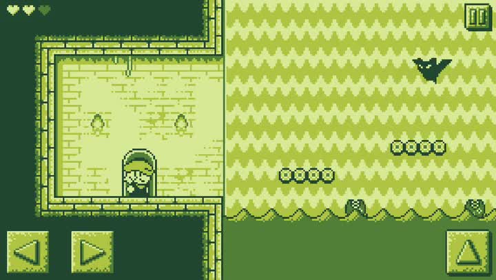 Set out to collect treasure in Tiny Dangerous Dungeons, a Game Boy-style Metroidvania platformer game