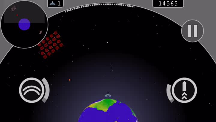 Defend Earth from invading aliens in radial shooter @mos