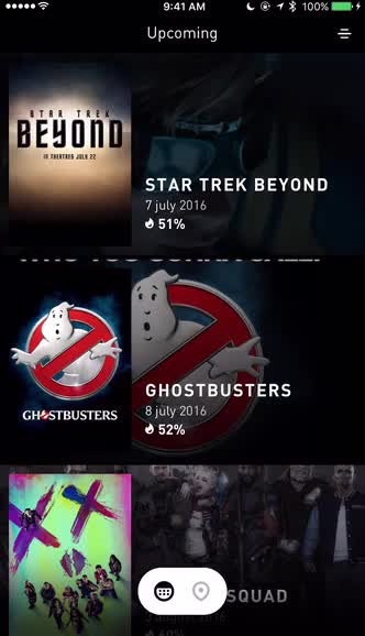 Snapseat Makes Browsing Movie Showtimes Beautiful and Fun